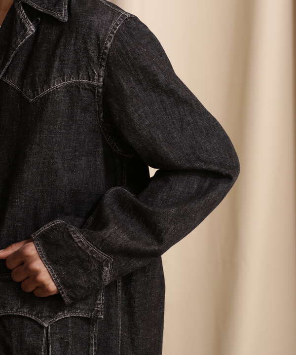 NEP BLACK DENIM WESTERN JACKET/ネップブラックデニム ウエスタン