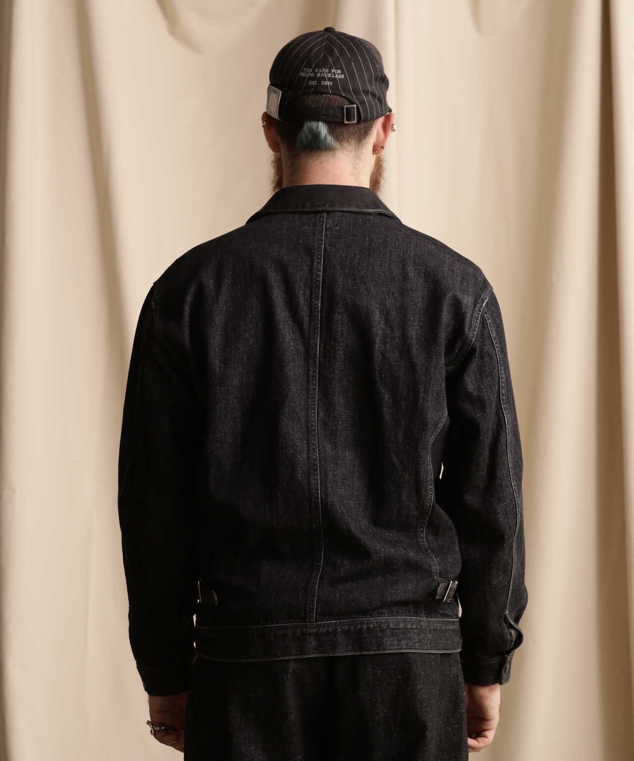 NEP BLACK DENIM WORK JACKET/ネップブラックデニム ワークジャケット