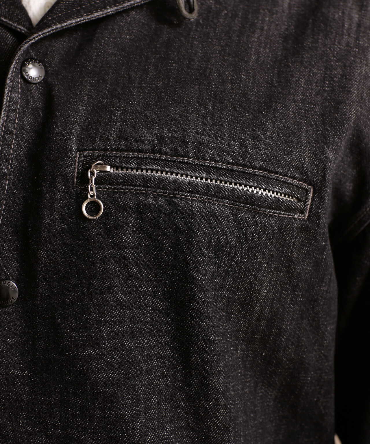 NEP BLACK DENIM WORK JACKET/ネップブラックデニム ワークジャケット