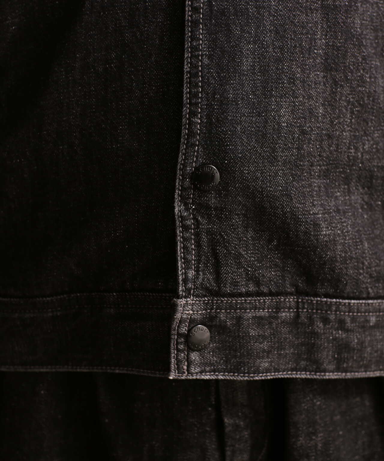 NEP BLACK DENIM WORK JACKET/ネップブラックデニム ワークジャケット