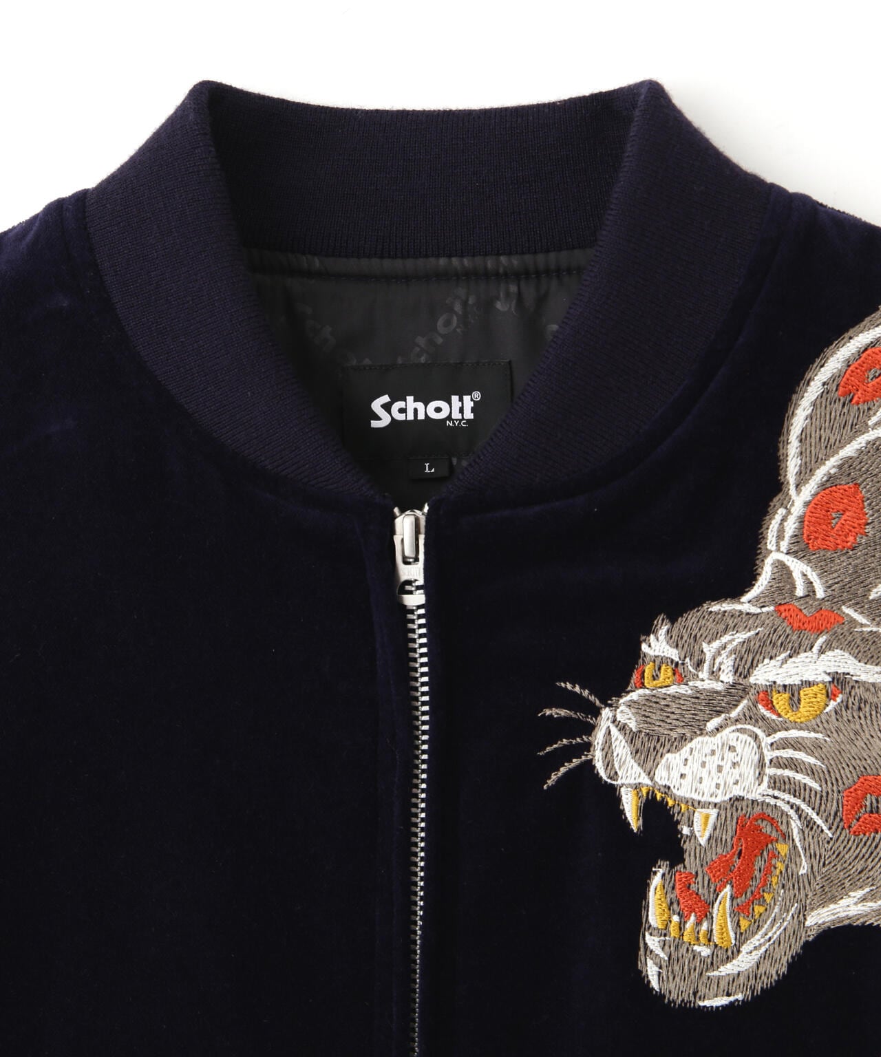 Schott ショット 虎刺繍 スーベニアジャケット XL