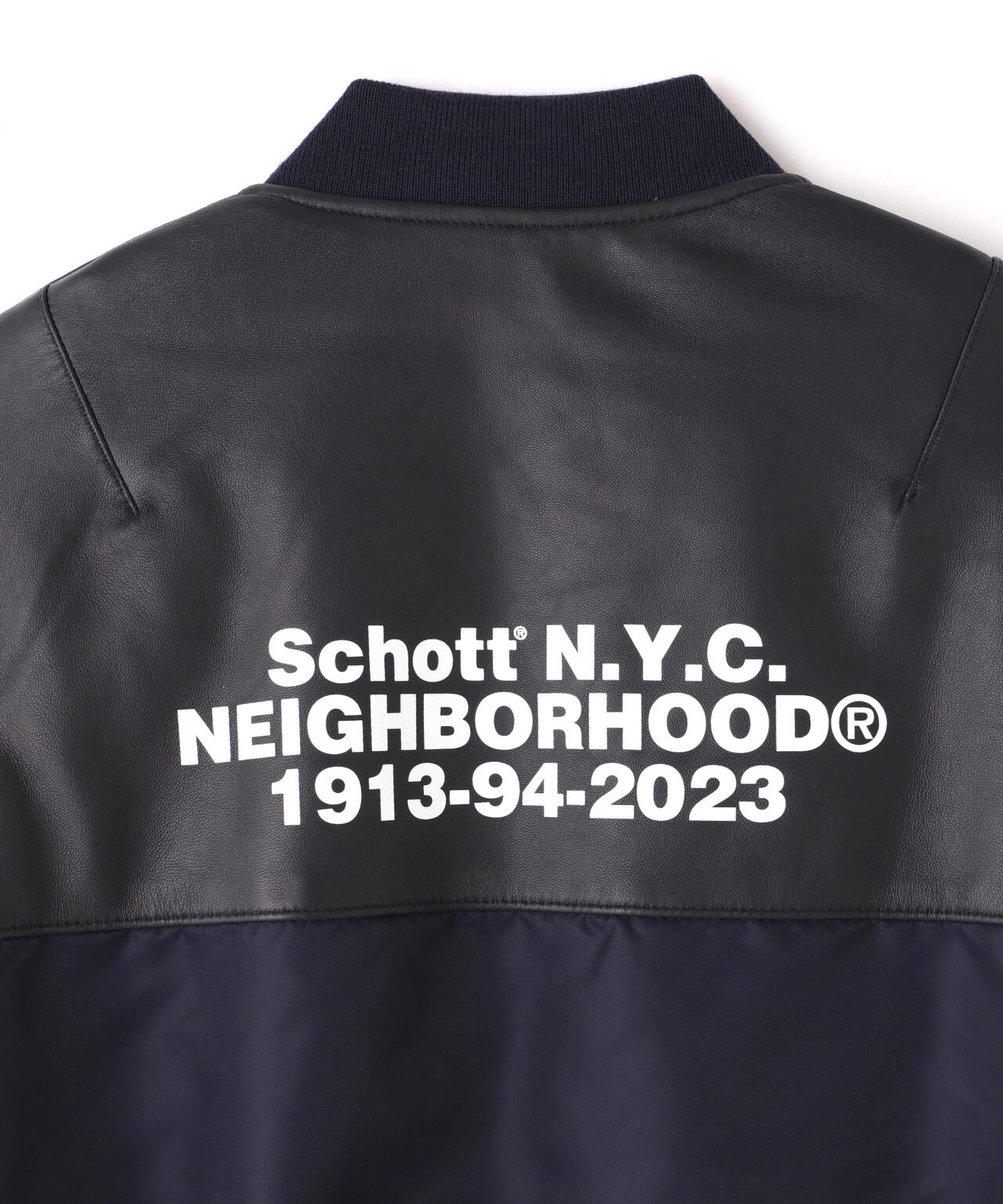 Schott NH/LEATHER COMBI MA-1 JACKET | Schott ( ショット ) | US