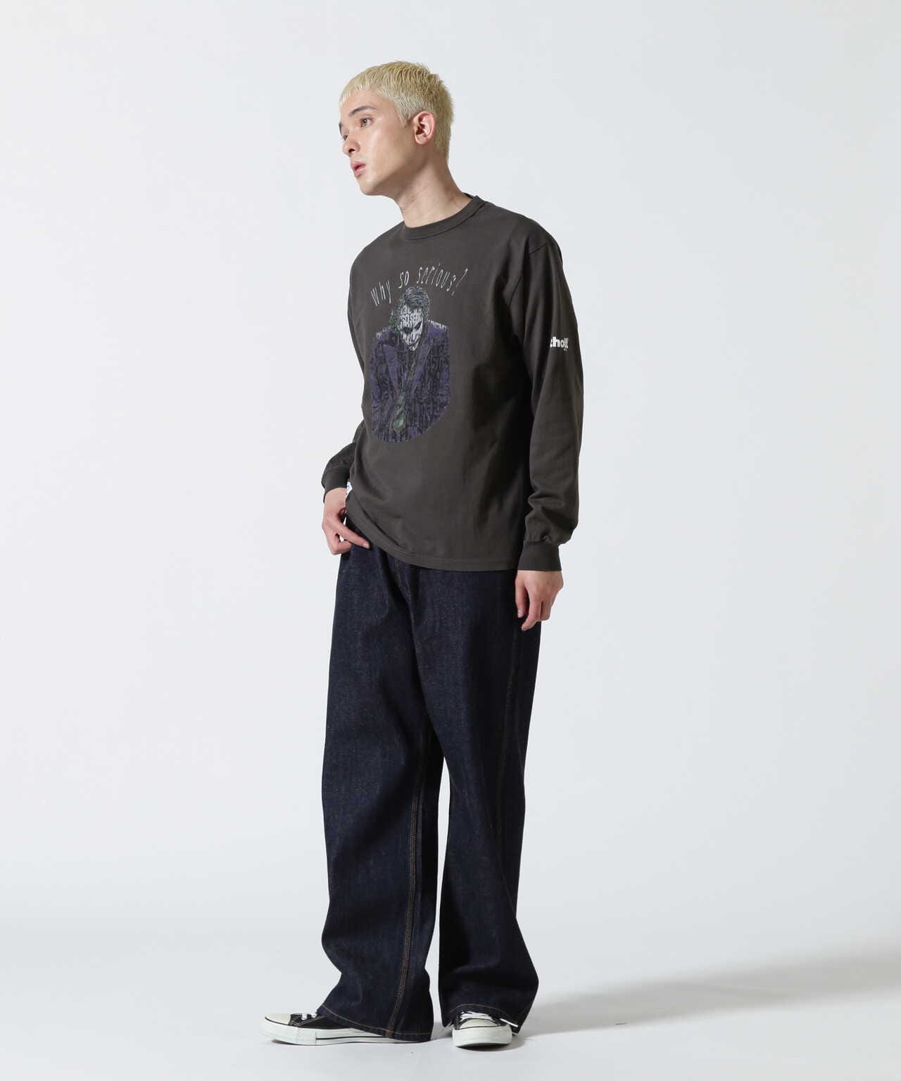 直営限定】WIDE GRIDE DENIM PANTS/ワイドシルエットデニム | Schott