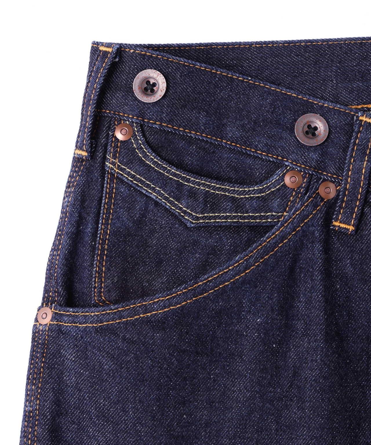 【直営限定】WIDE GRIDE DENIM PANTS/ワイドシルエットデニム