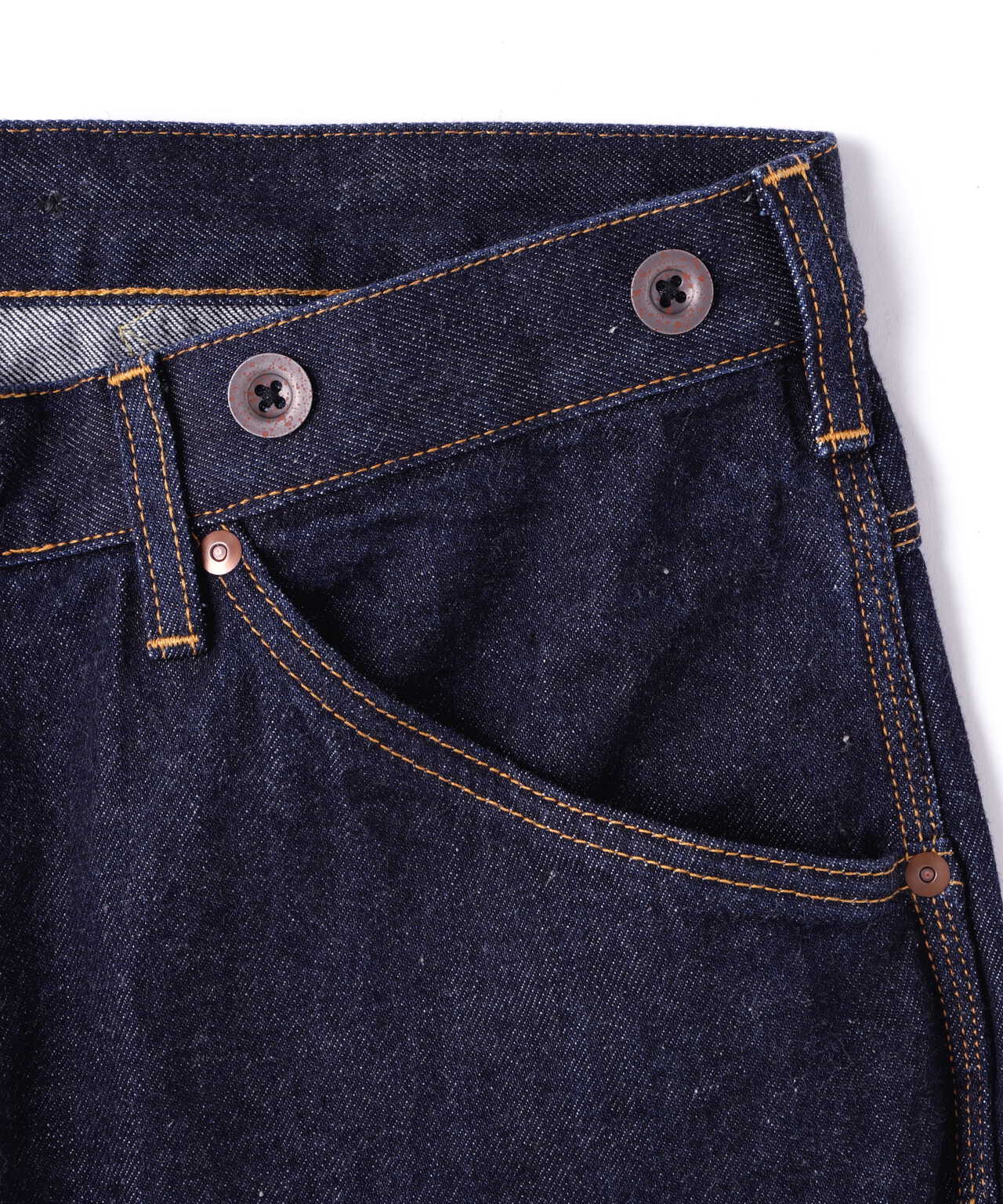 【直営限定】WIDE GRIDE DENIM PANTS/ワイドシルエットデニム