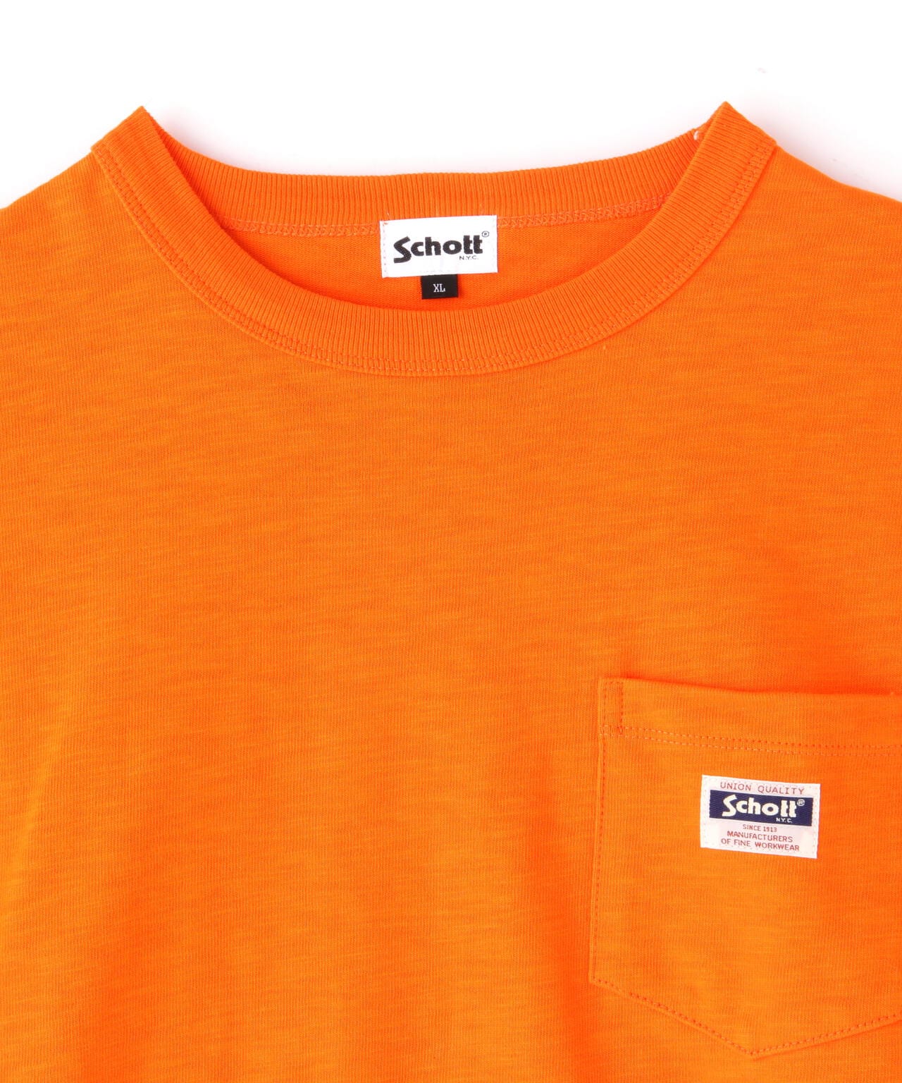新品　AFFIX ポケットTシャツ　オレンジ　XL