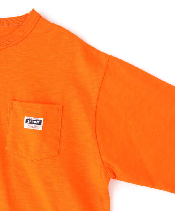 新品　AFFIX ポケットTシャツ　オレンジ　XL