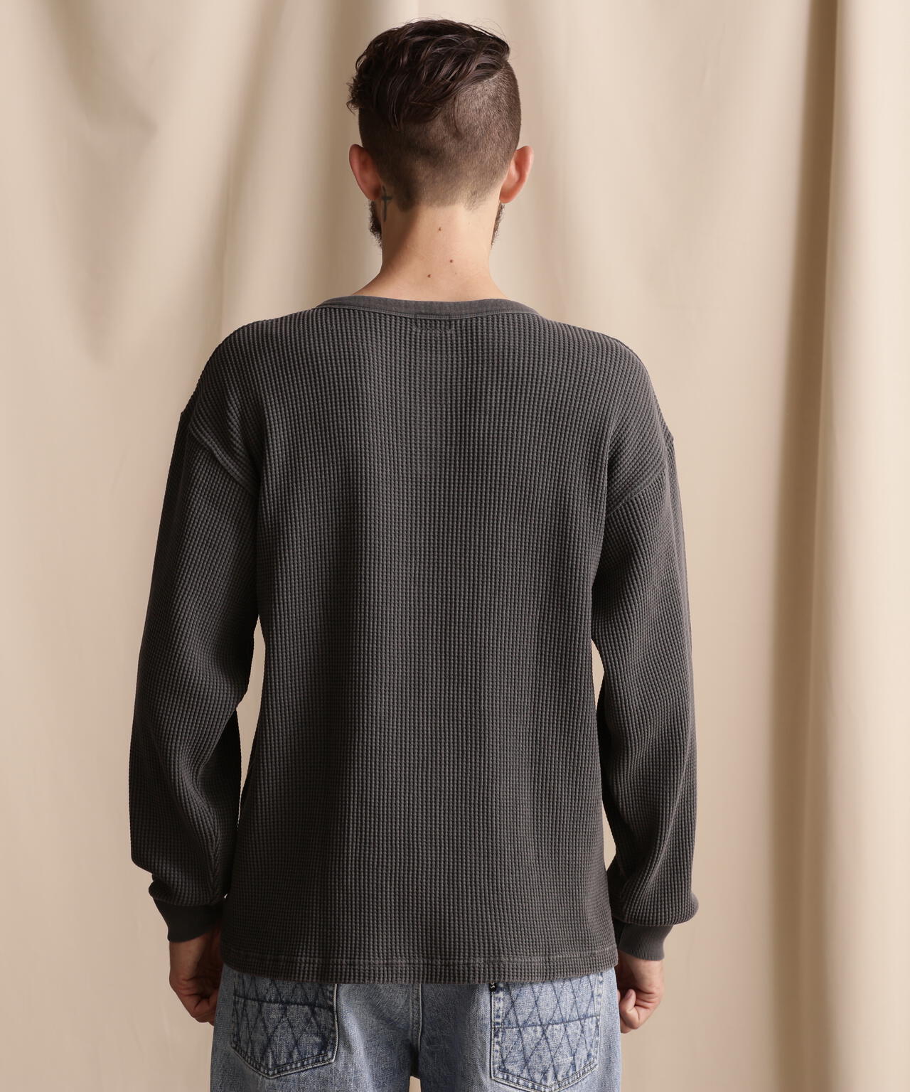 THERMAL PIGMENT O/D HENRY NECK T-SHIRT