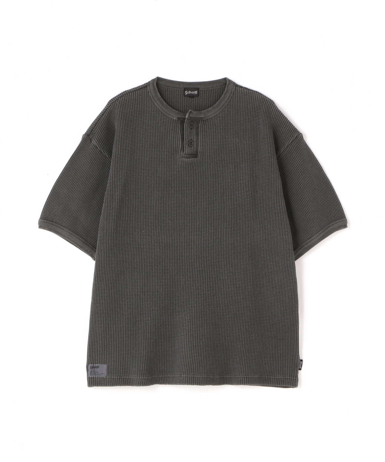 THERMAL PIGMENT O/D HENLEY NECK T-SHIRT/サーマル オーバーダイ ヘンリーネック Tシャツ