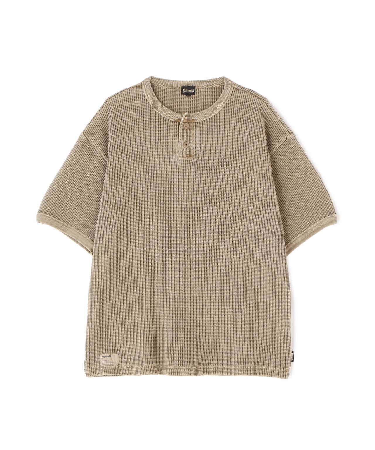 THERMAL PIGMENT O/D HENLEY NECK T-SHIRT/サーマル オーバーダイ ヘンリーネック Tシャツ