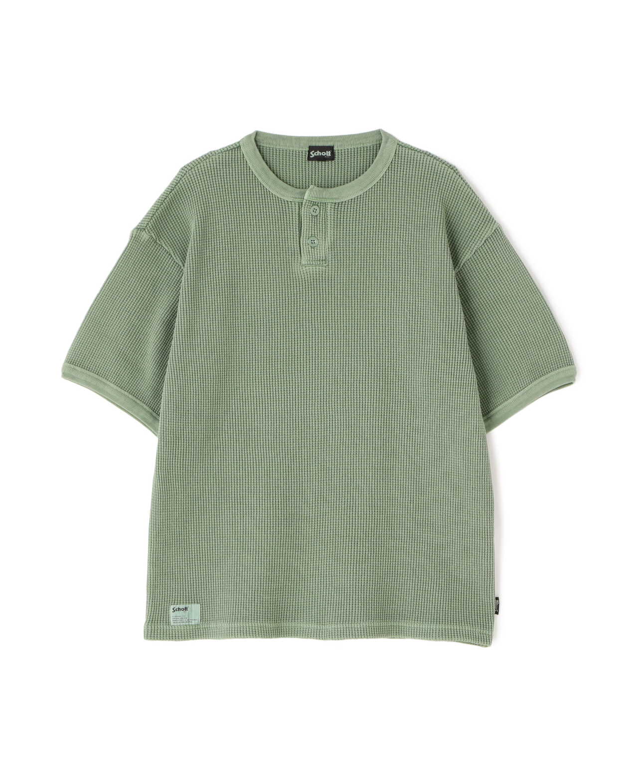 THERMAL PIGMENT O/D HENLEY NECK T-SHIRT/サーマル オーバーダイ ヘンリーネック Tシャツ