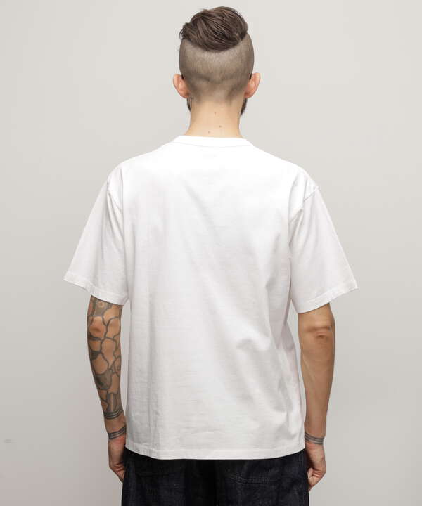 PIGMENT O/D SS HENLEY NECK T-SHIRT/ピグメント オーバーダイ