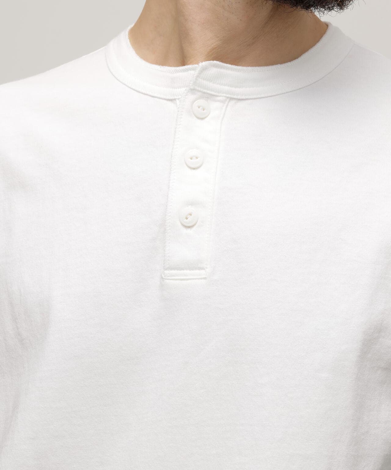 PIGMENT O/D SS HENLEY NECK T-SHIRT/ピグメント オーバーダイ ヘンリーネック Tシャツ