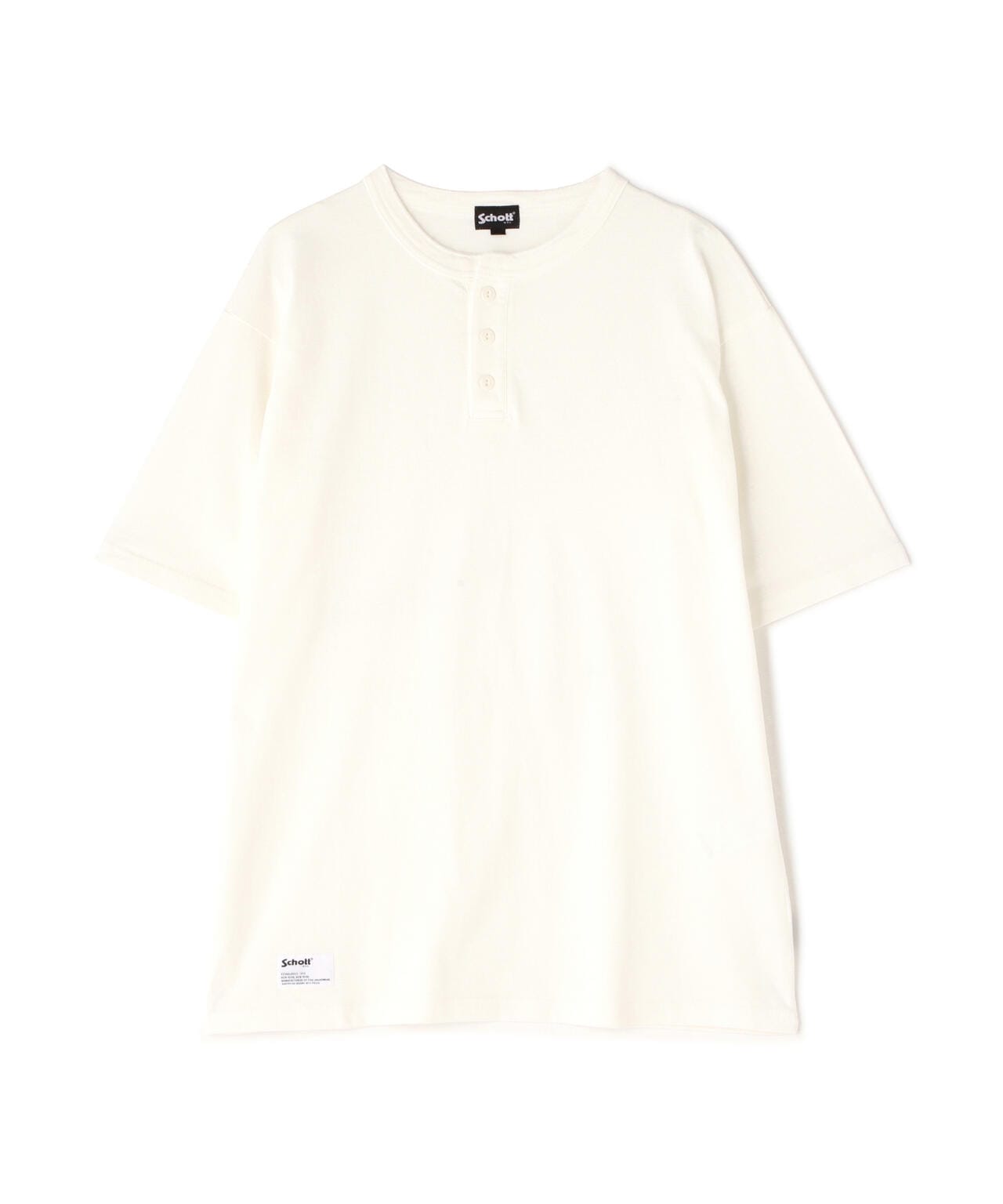 PIGMENT O/D SS HENLEY NECK T-SHIRT/ピグメント オーバーダイ ヘンリーネック Tシャツ