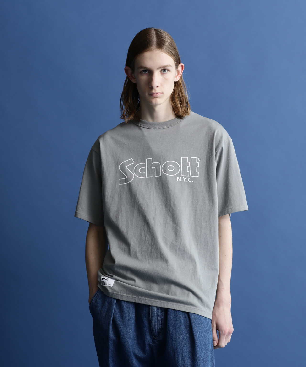 SS T-SHIRT 'BASIC LOGO'/ベーシックロゴ Tシャツ | Schott ( ショット 