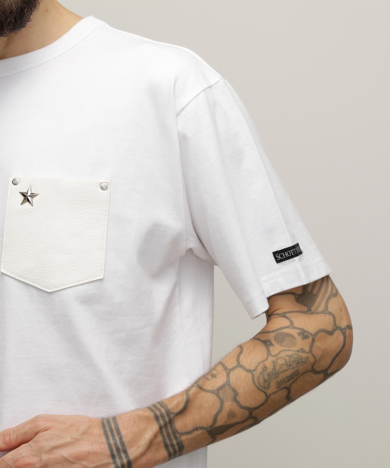 ONESTAR LEATHER POCKET T-SHIRT/ワンスターレザーポケット Tシャツ ...