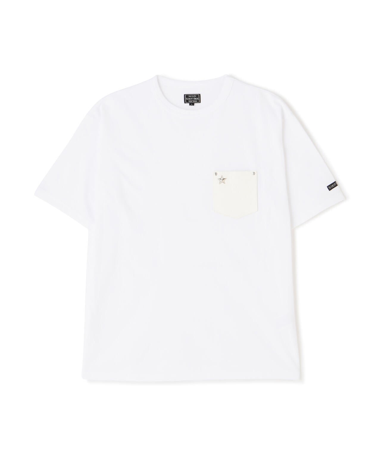 ONESTAR LEATHER POCKET T-SHIRT/ワンスターレザーポケット Tシャツ