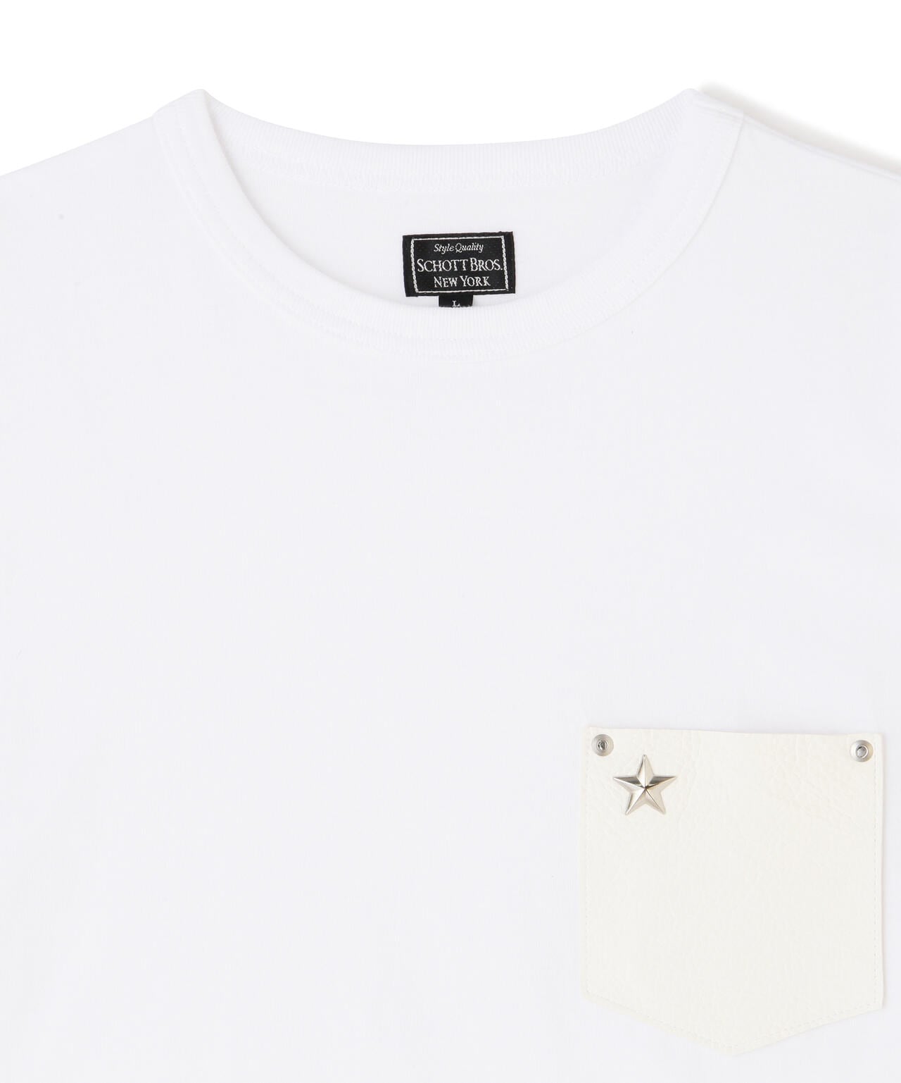 ONESTAR LEATHER POCKET T-SHIRT/ワンスターレザーポケット Tシャツ