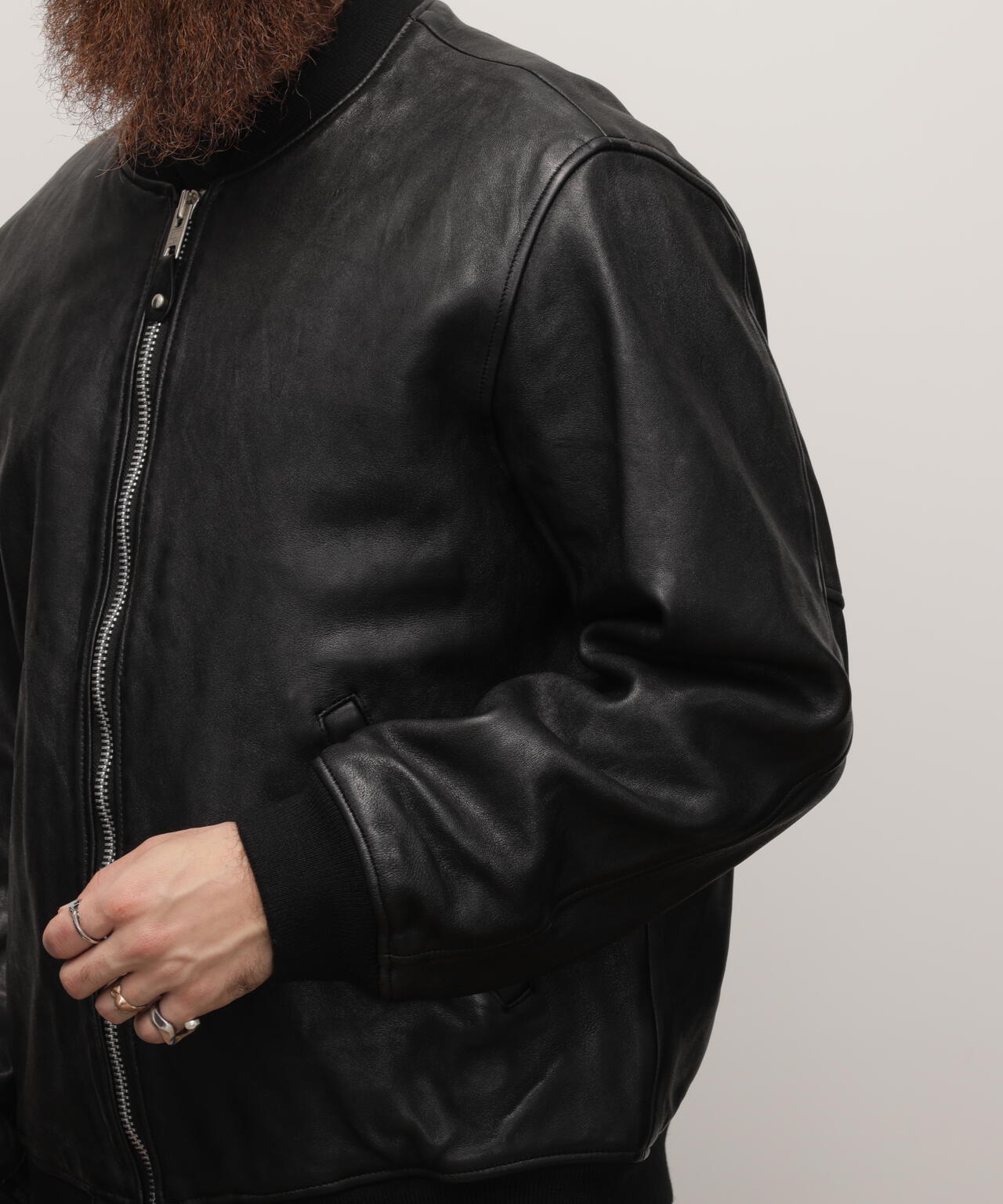 LEATHER JACKET BOWERY/レザージャケット バワリー MA-1 | Schott