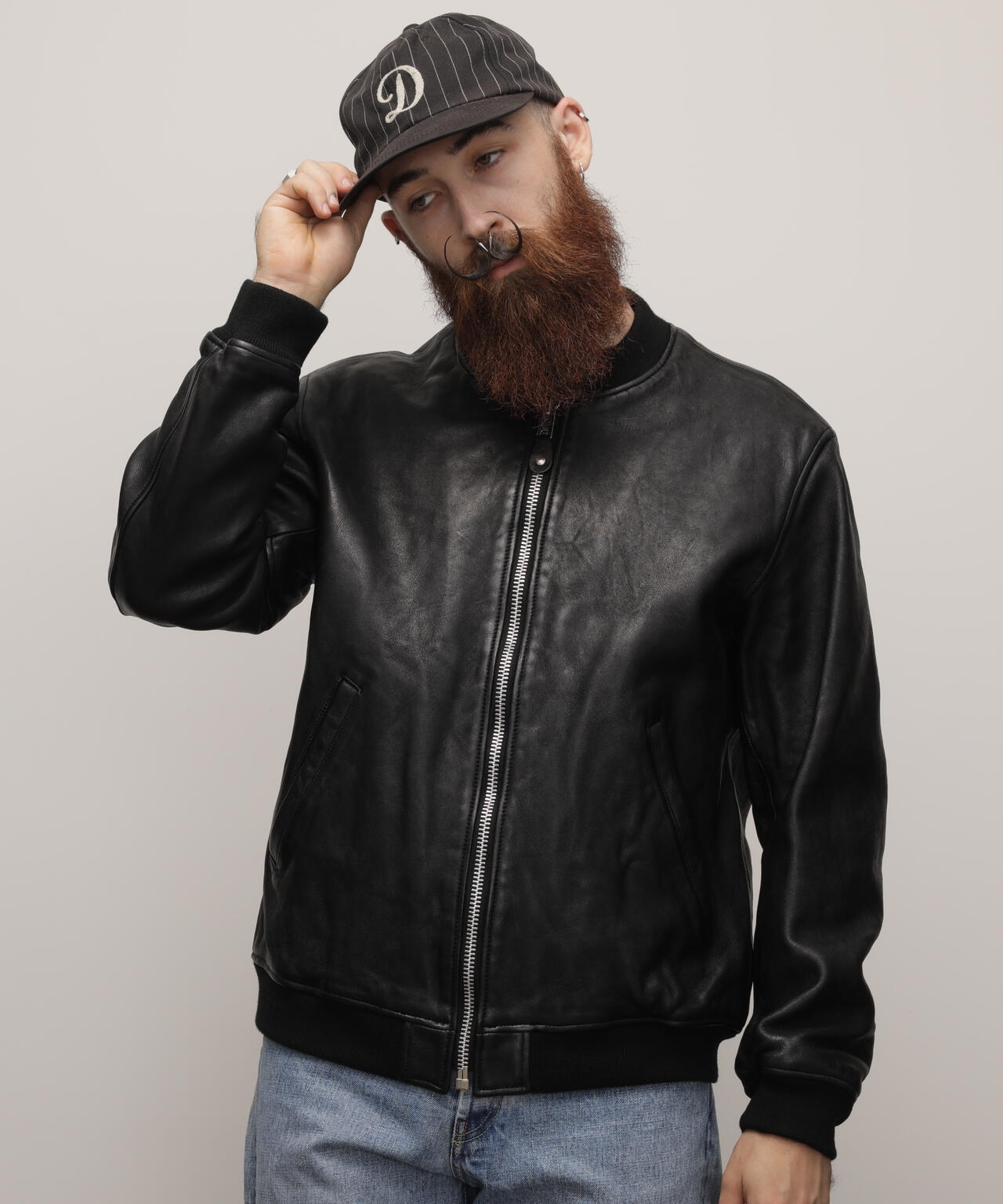 LEATHER JACKET BOWERY/レザージャケット バワリー MA-1 | Schott ...