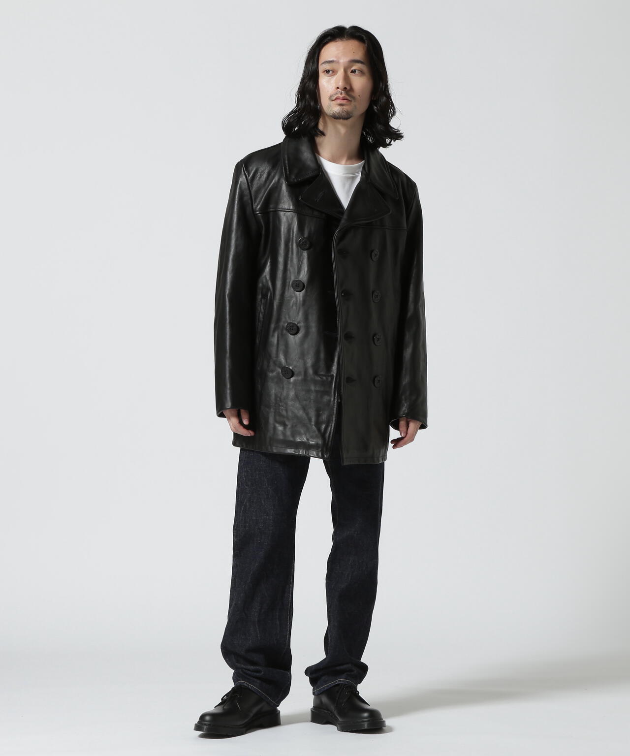 140 LEATHER PEACOAT/レザーピーコート | Schott ( ショット ) | US