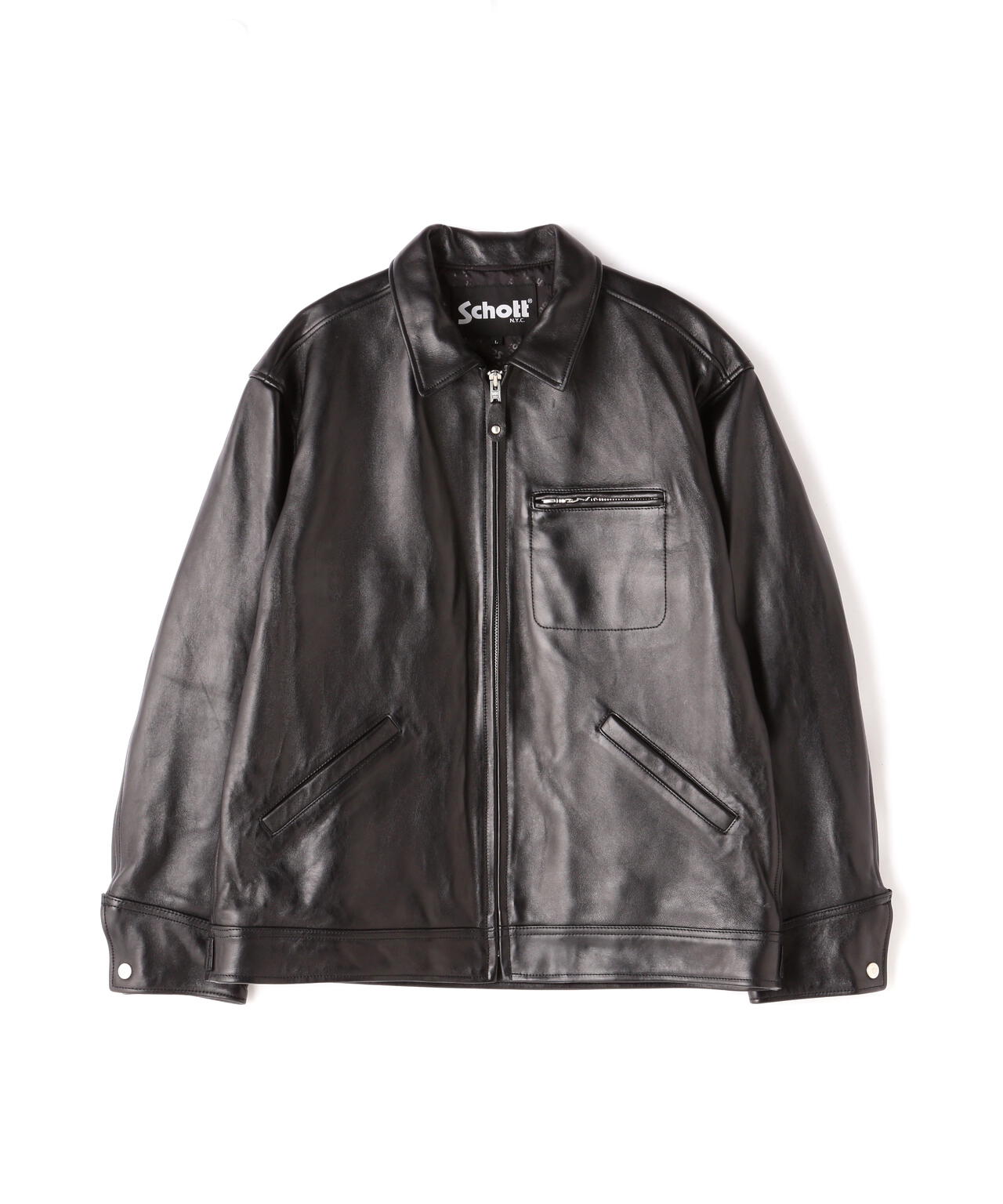 LEATHER TRACKER JACKET/レザートラッカージャケット | Schott