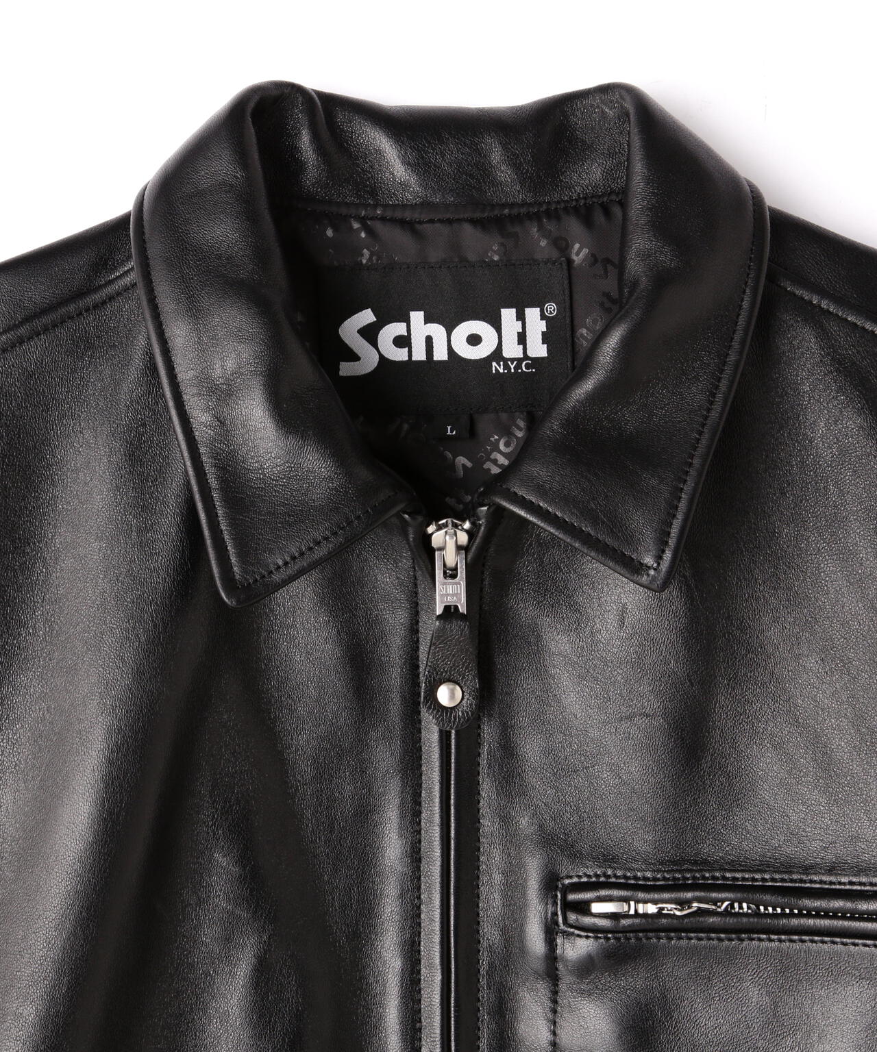 LEATHER TRACKER JACKET/レザートラッカージャケット | Schott 