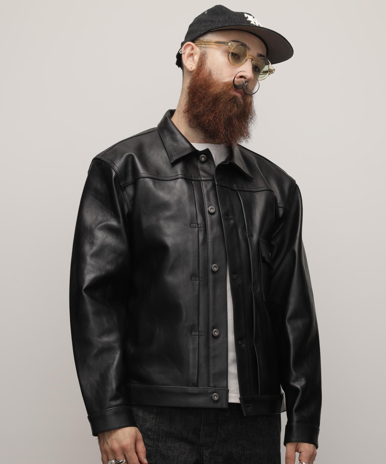 deluxeデラックスSchott  SHEEP LEATHER 1st TRACKER JACKET