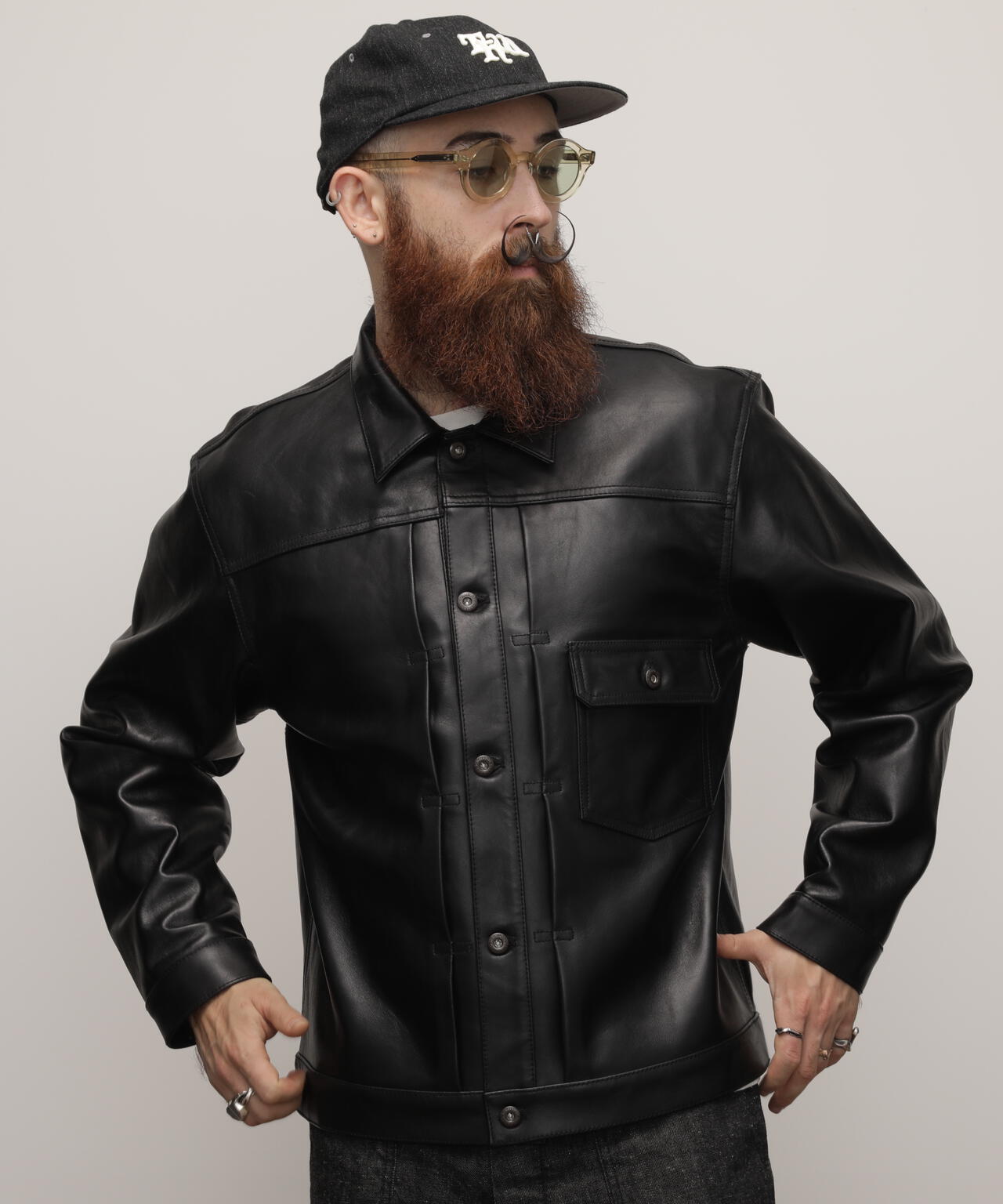 先行予約 8月下旬-9月上旬入荷予定】SHEEP LEATHER 1st TRACKER JACKET