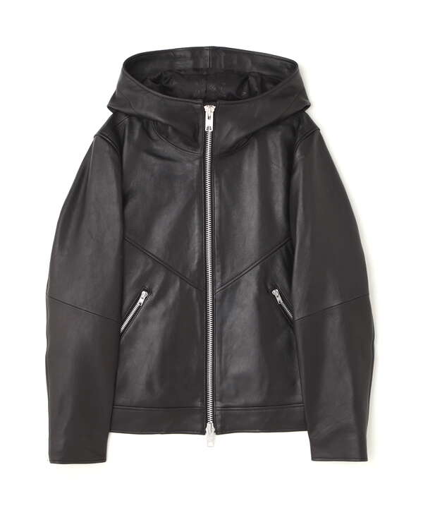 Women's/直営限定/HOODED RIDERS JACKET/フーディー ライダース ジャケット