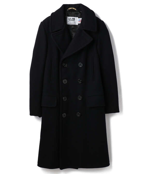 714US LONG MELTON PEACOAT/ロング メルトン ピーコート