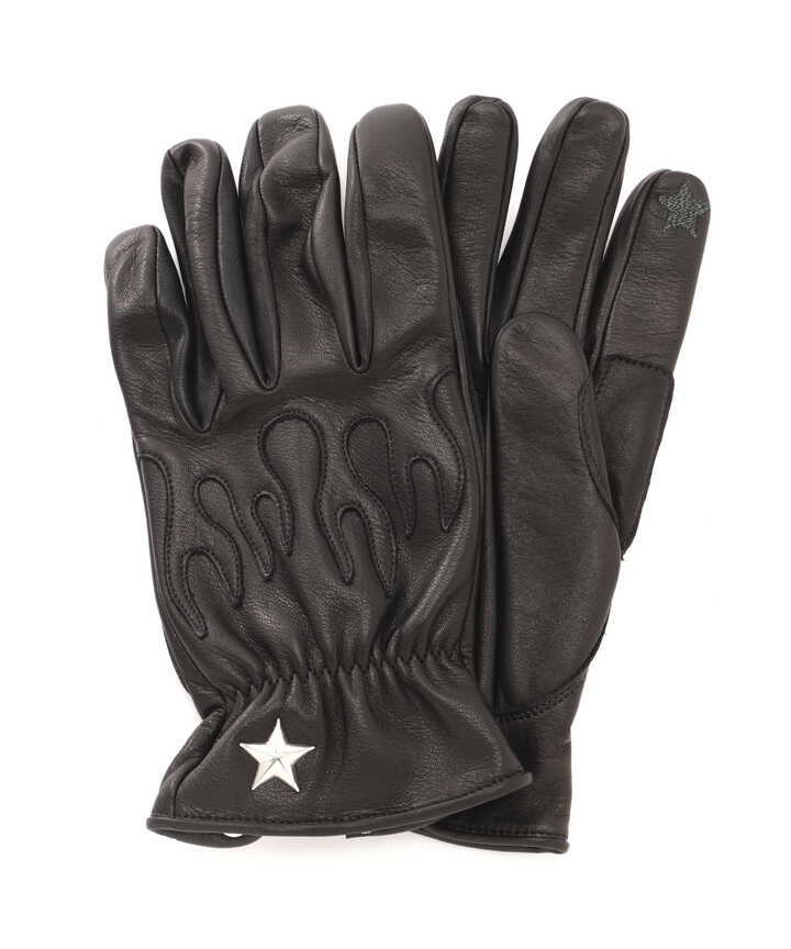 ONE STAR FIRE LEATHER GLOVE/ワンスター ファイヤー レザーグローブ