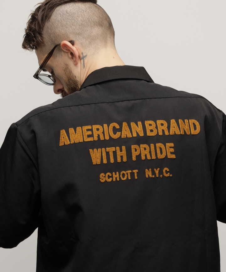 TC WORK SHIRT”AMERICAN BRAND WITH PRIDE EMB”/刺繍ワークシャツ
