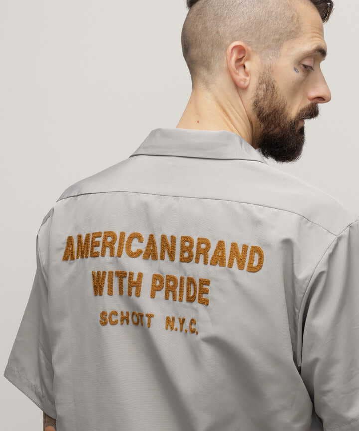 TC WORK SHIRT”AMERICAN BRAND WITH PRIDE EMB”/刺繍ワークシャツ