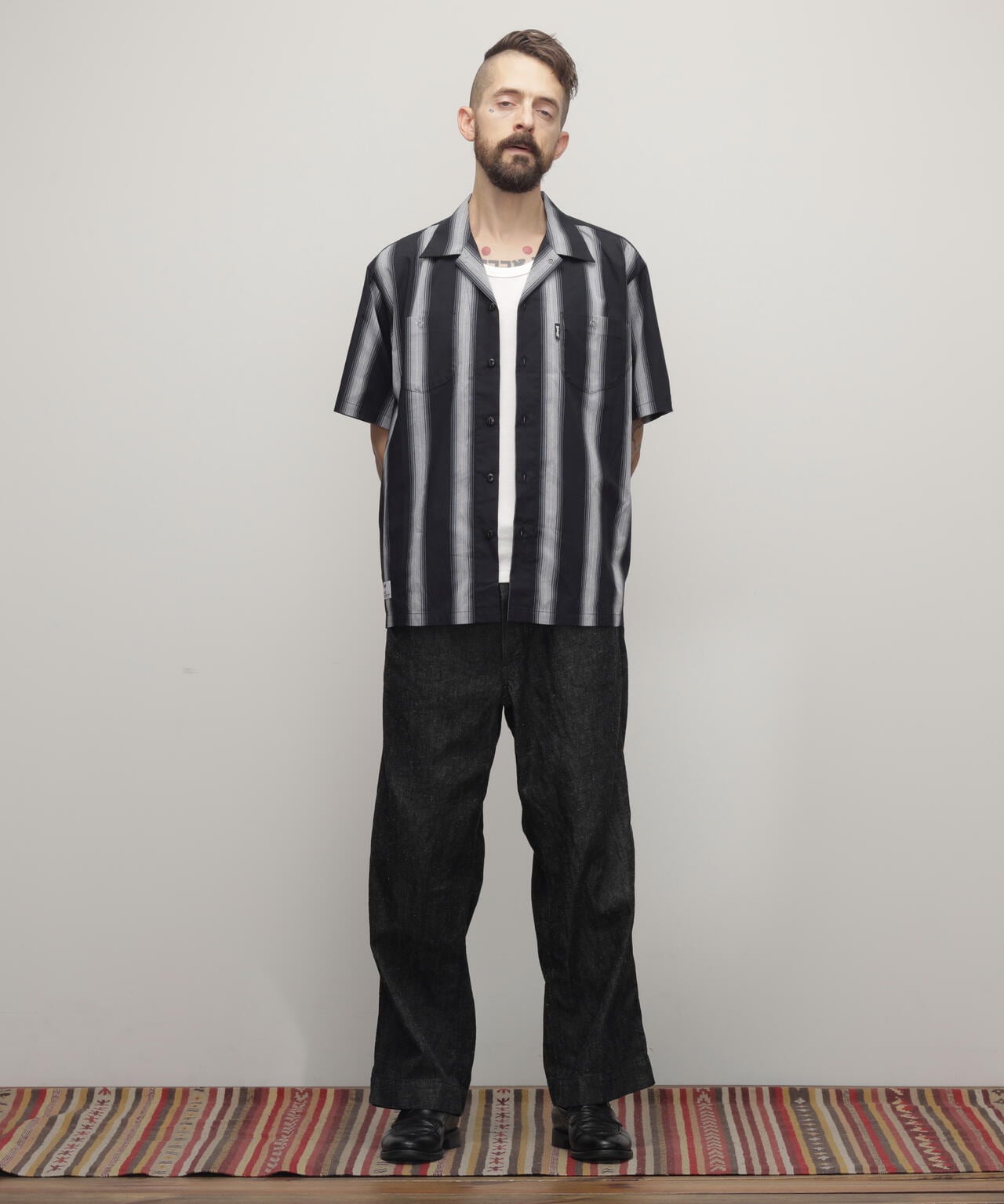 STRIPE WORK SHIRT/ストライプワークシャツ