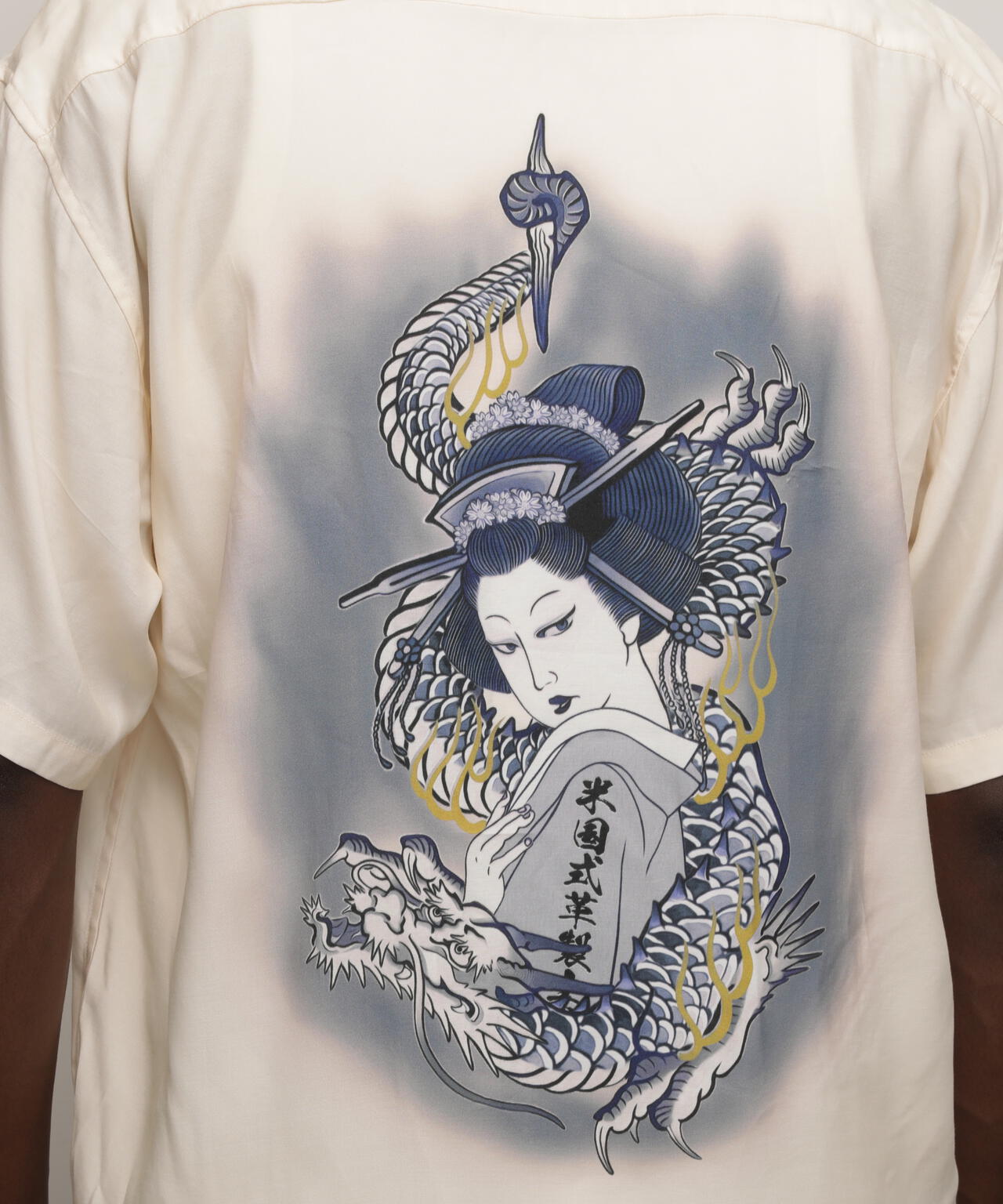 RAYON SHIRT"LADY WITH THE DRAGON”/レーヨンシャツ 'レディ ウィズ ザ ドラゴン'