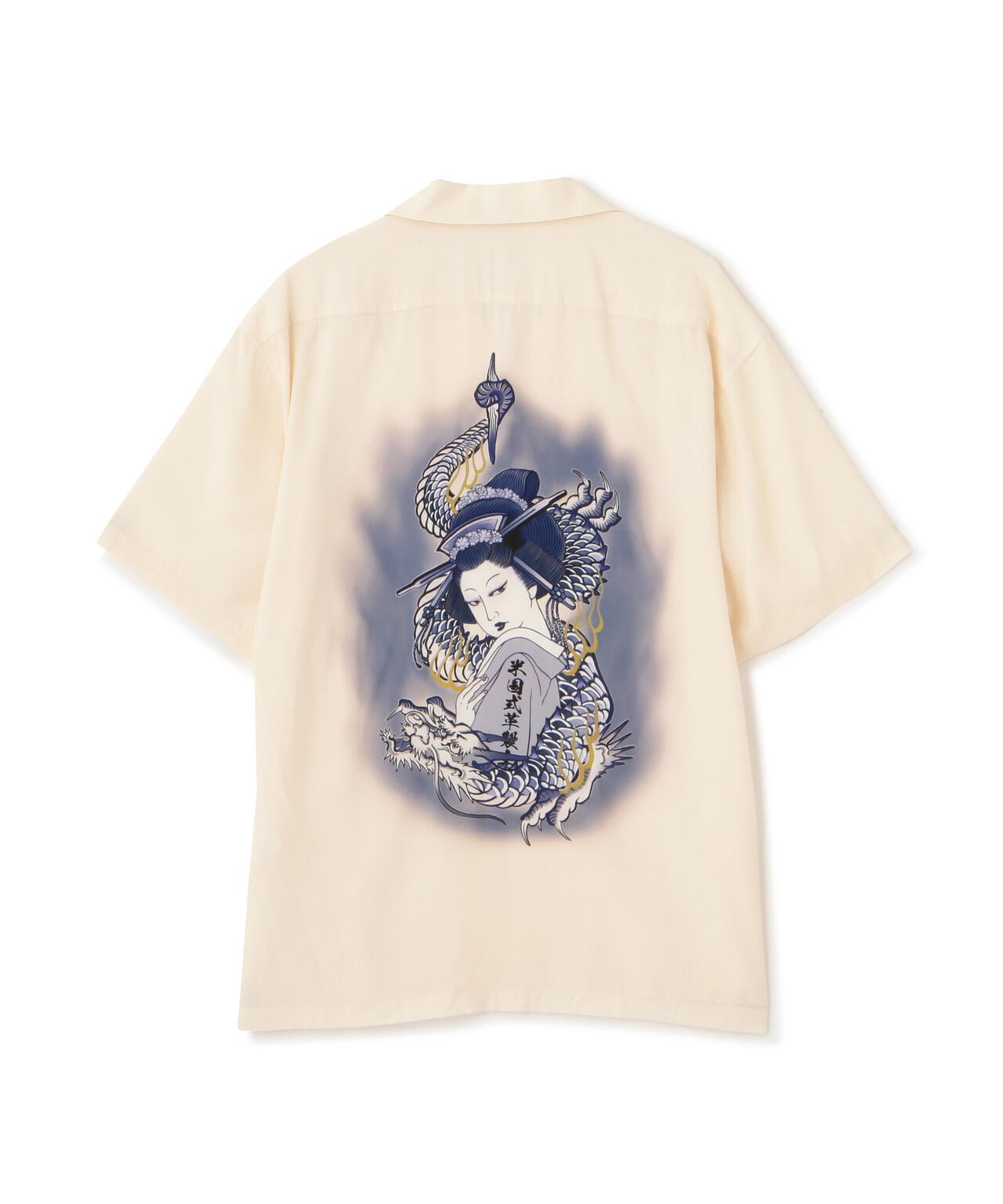 RAYON SHIRT"LADY WITH THE DRAGON”/レーヨンシャツ 'レディ ウィズ ザ ドラゴン'