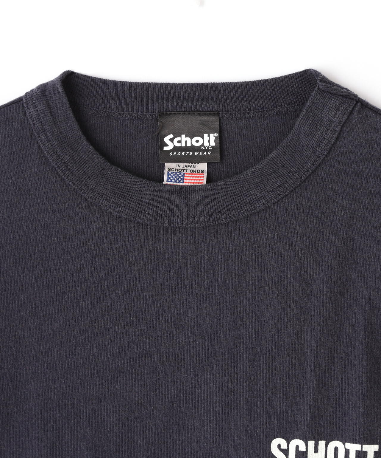 直営限定/LS T-SHIRT SCHOTT NYC/ロングTシャツ ショット ニューヨーク