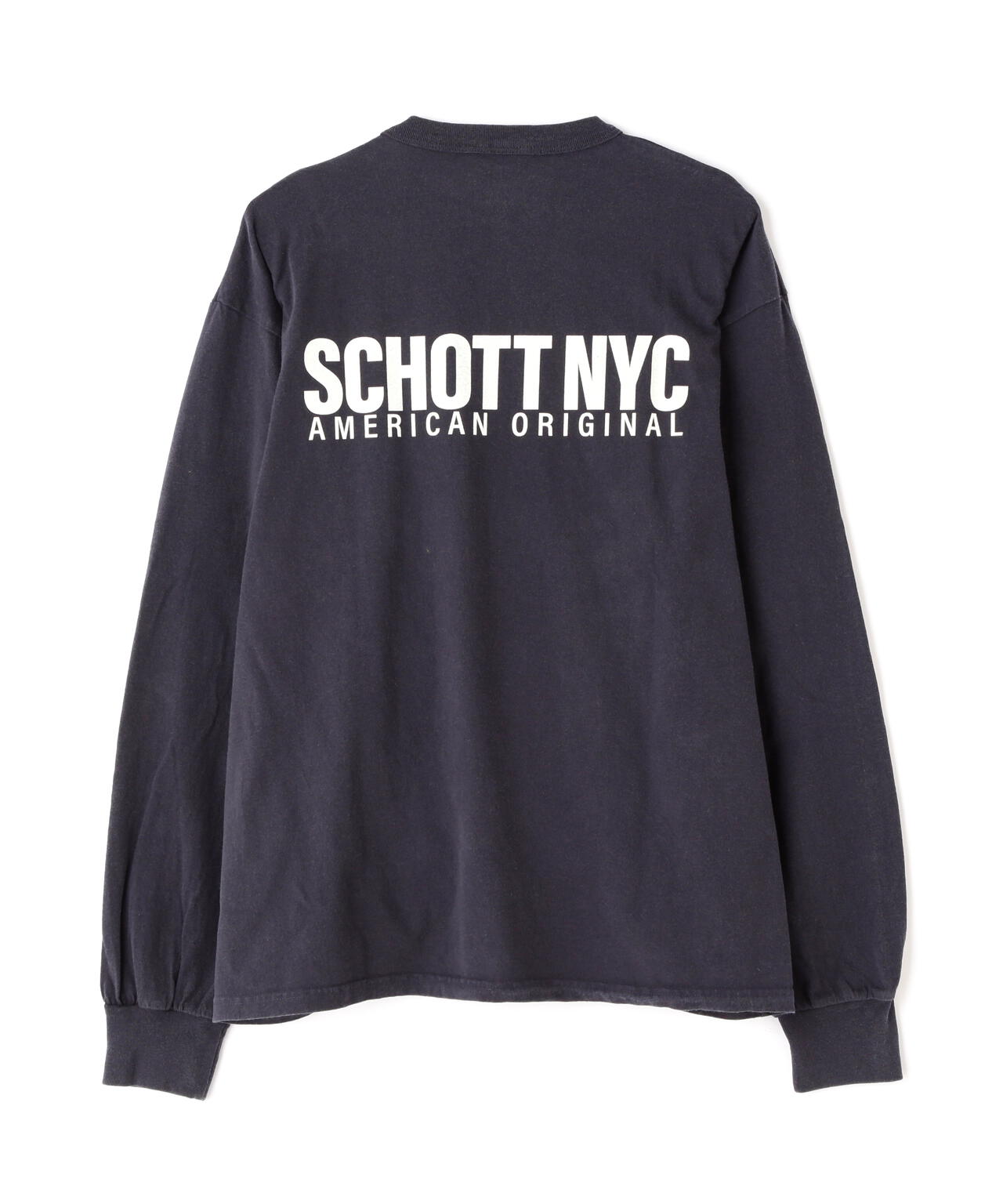 直営限定/LS T-SHIRT SCHOTT NYC/ロングTシャツ ショット ニューヨーク