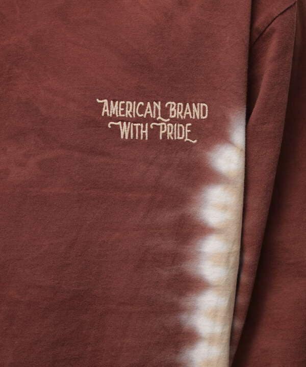 TIE DYE LS T-SHIRT "AMERICAN BRAND WITH PRIDE"/"アメリカン ブランド ウィズ プライド"
