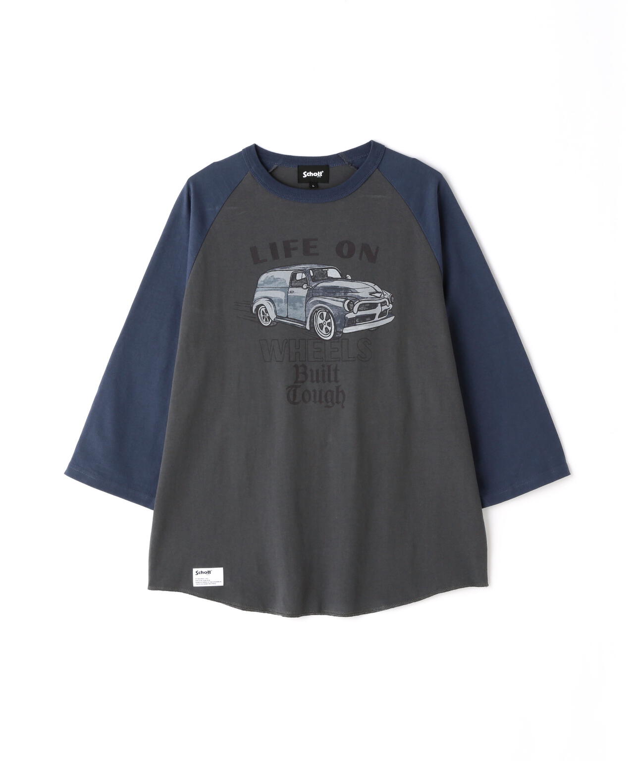 RS T-SHIRT "LIFE ON WHEELS"/ラグランスリーブ Ｔシャツ "ライフ オン ホイールズ"