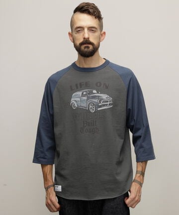 RS T-SHIRT ”LIFE ON WHEELS”/ラグランスリーブ Ｔシャツ ”ライフ オン ホイールズ”