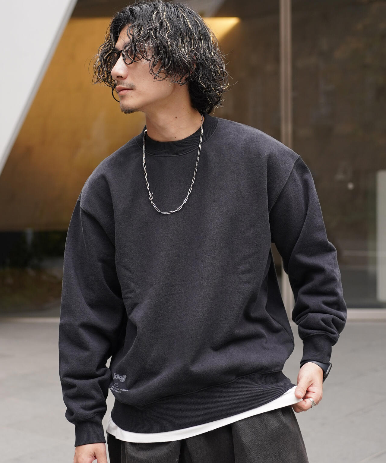 直営限定/FADE CREW SWEAT IRON PLATE/フェード クルースウェット アイアンプレート