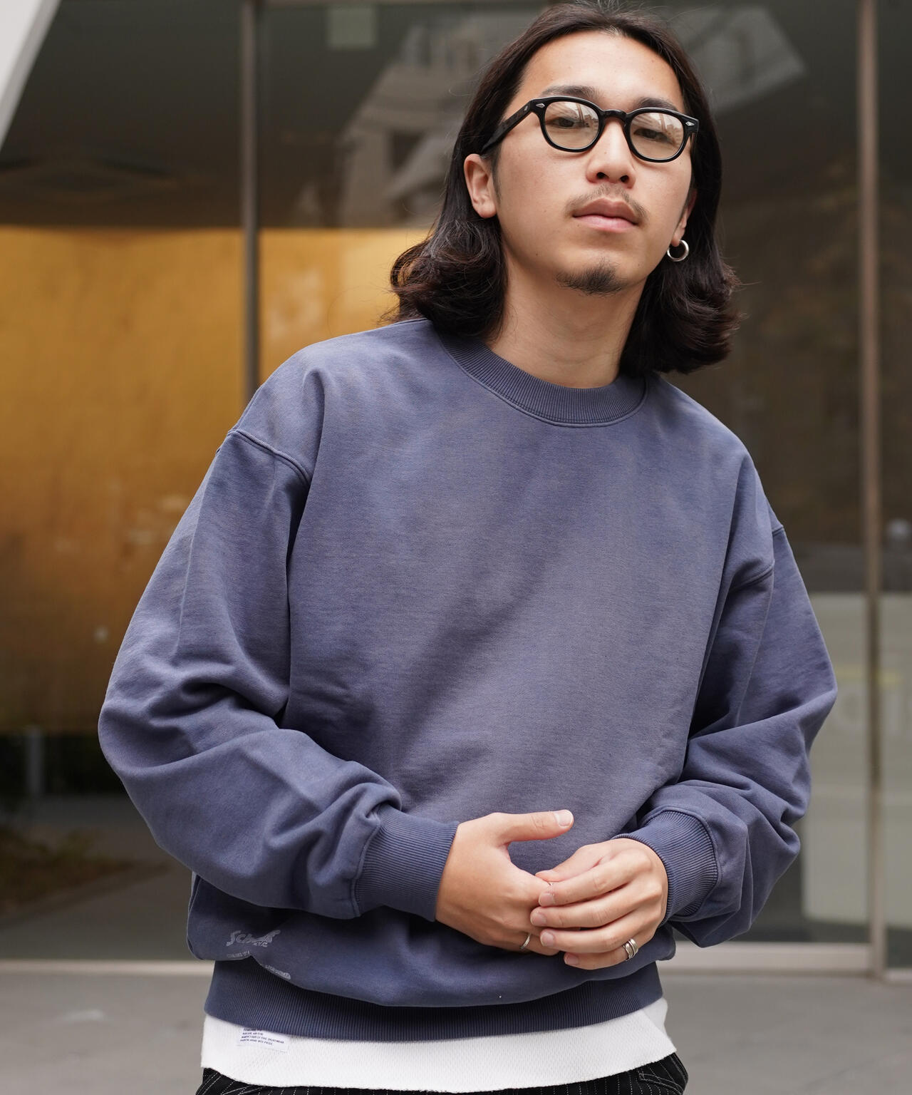 直営限定/FADE CREW SWEAT IRON PLATE/フェード クルースウェット アイアンプレート