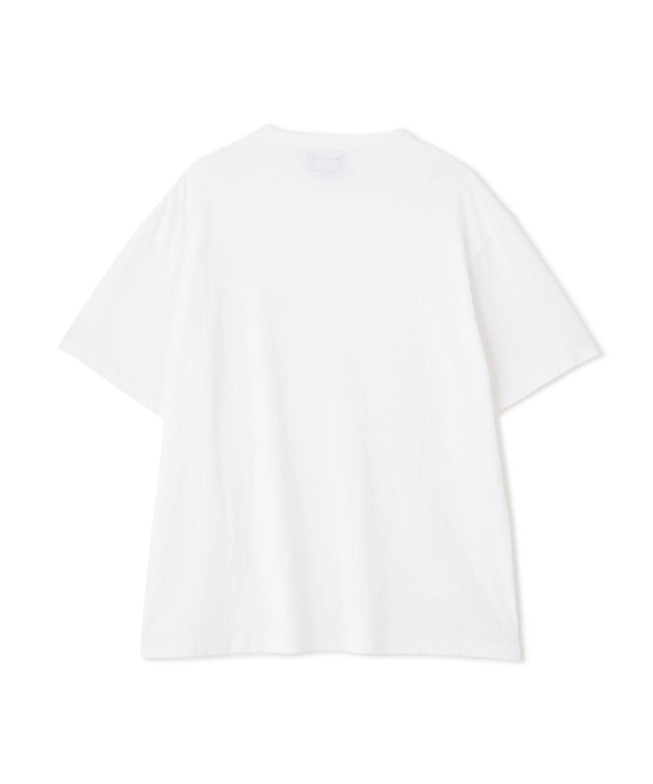 T-SHIRT FLOWER STUDDEDLEATHER PKT/フラワースタッズ レザーポケット Tシャツ