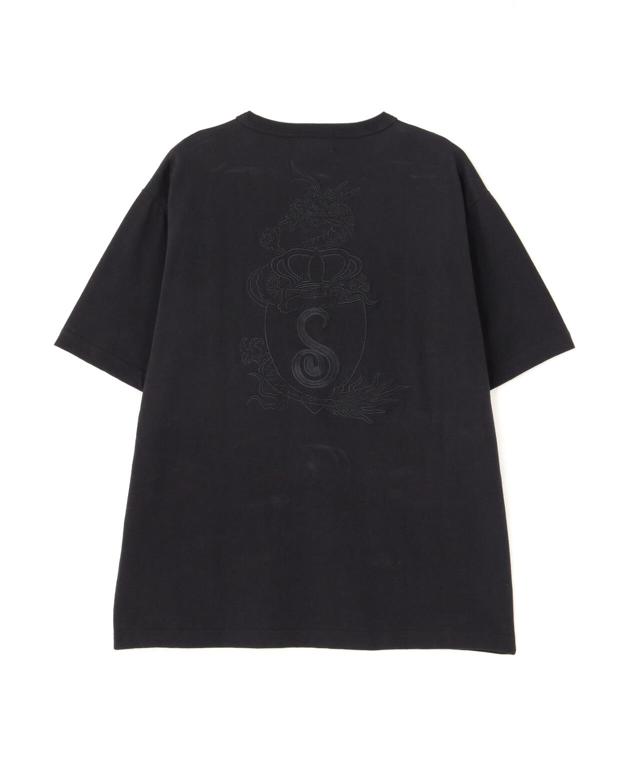 HENLEY TｰSHIRT "CREST DRAGON EMB"/刺繍ヘンリーTシャツ "クレスト ドラゴン"