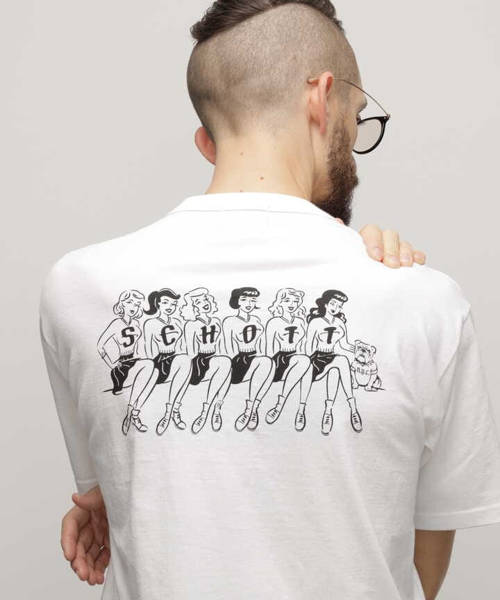 T-SHIRT ”GIRLS WITH BULLDOG”/Tシャツ ”ガールズ ウィズ ブルドッグ”