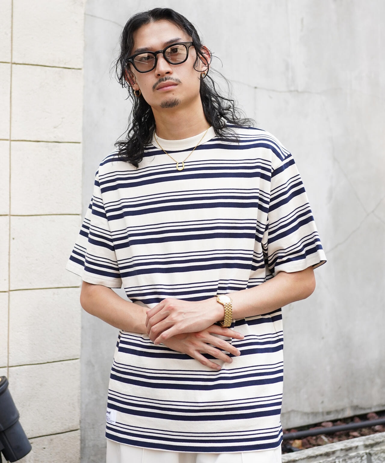 HORIZONTAL STRIPES T-SHIRT/ホリゾンタル ストライプ Tシャツ 