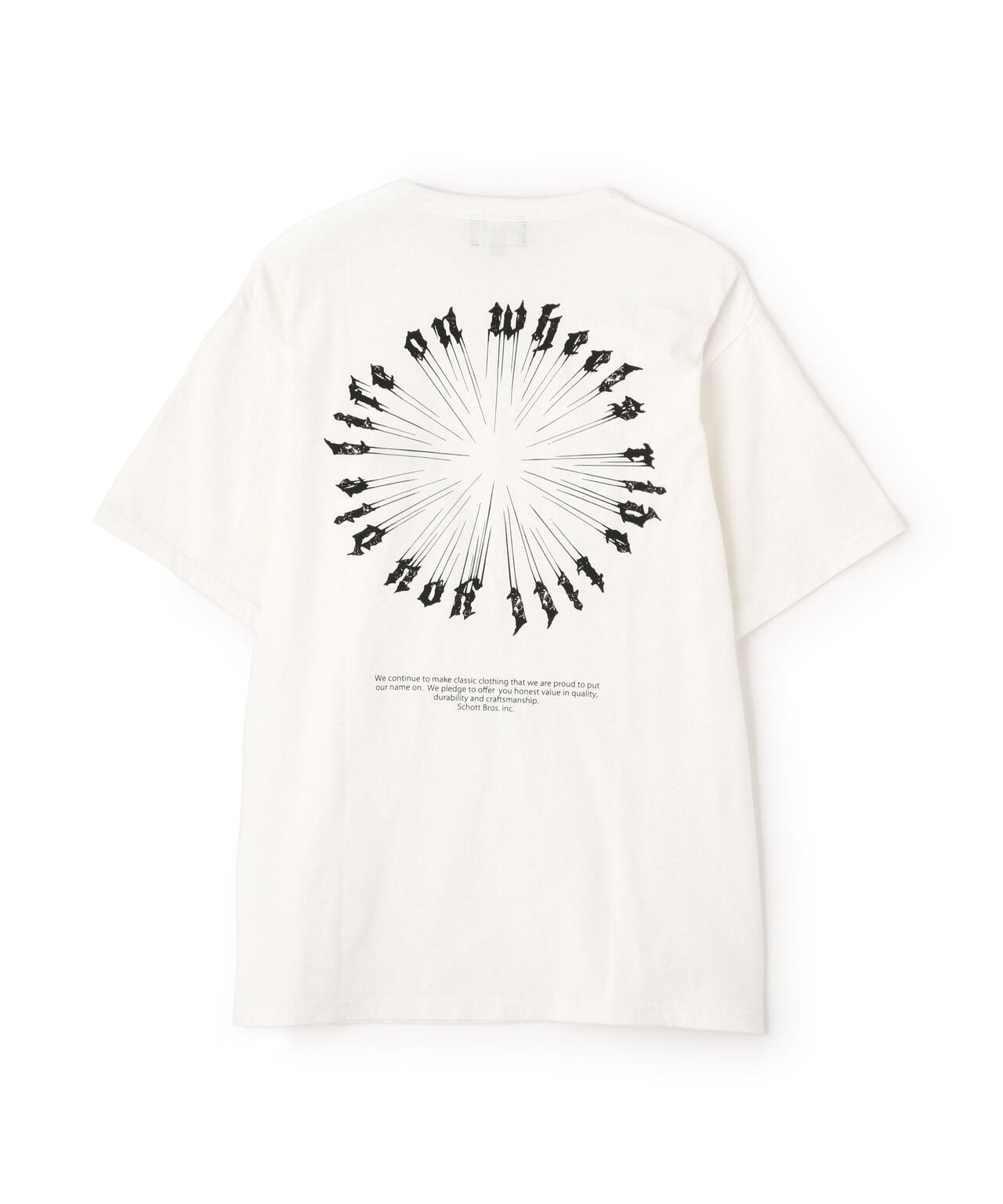 SS T-SHIRT MESSAGE WHEEL/メッセージホイール Tシャツ