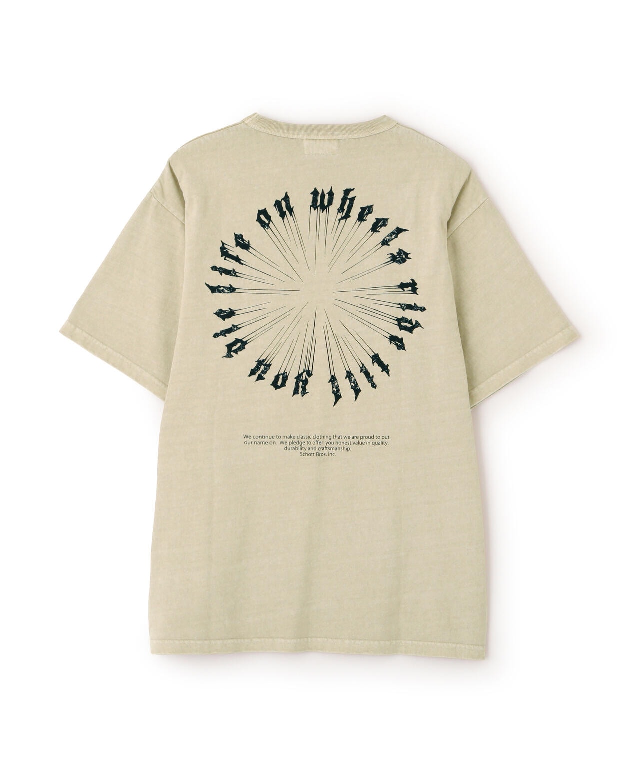 SS T-SHIRT MESSAGE WHEEL/メッセージホイール Tシャツ